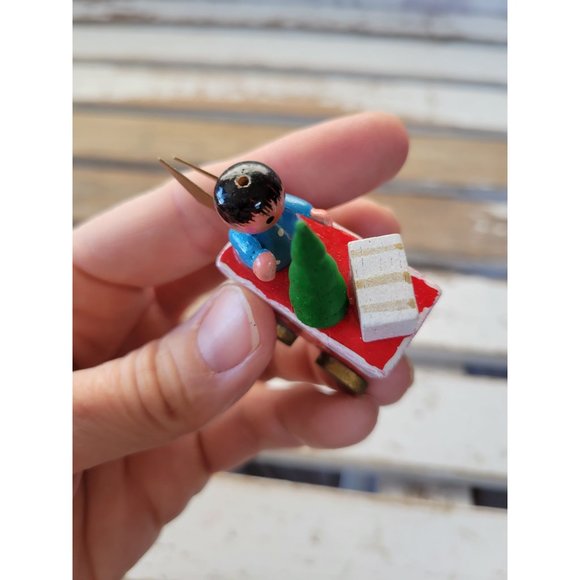 Mini train Angel as is ornament Xmas cart tree - Picture 5 of 7